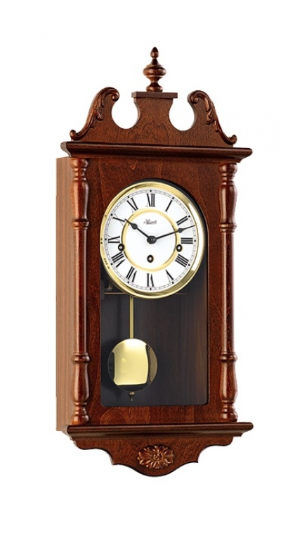 Механические настенные часы Hermle 70964-030341 с мелодией и боем