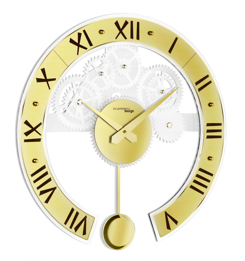 Настенные часы Incantesimo Design 134 Gold Genius pendulum