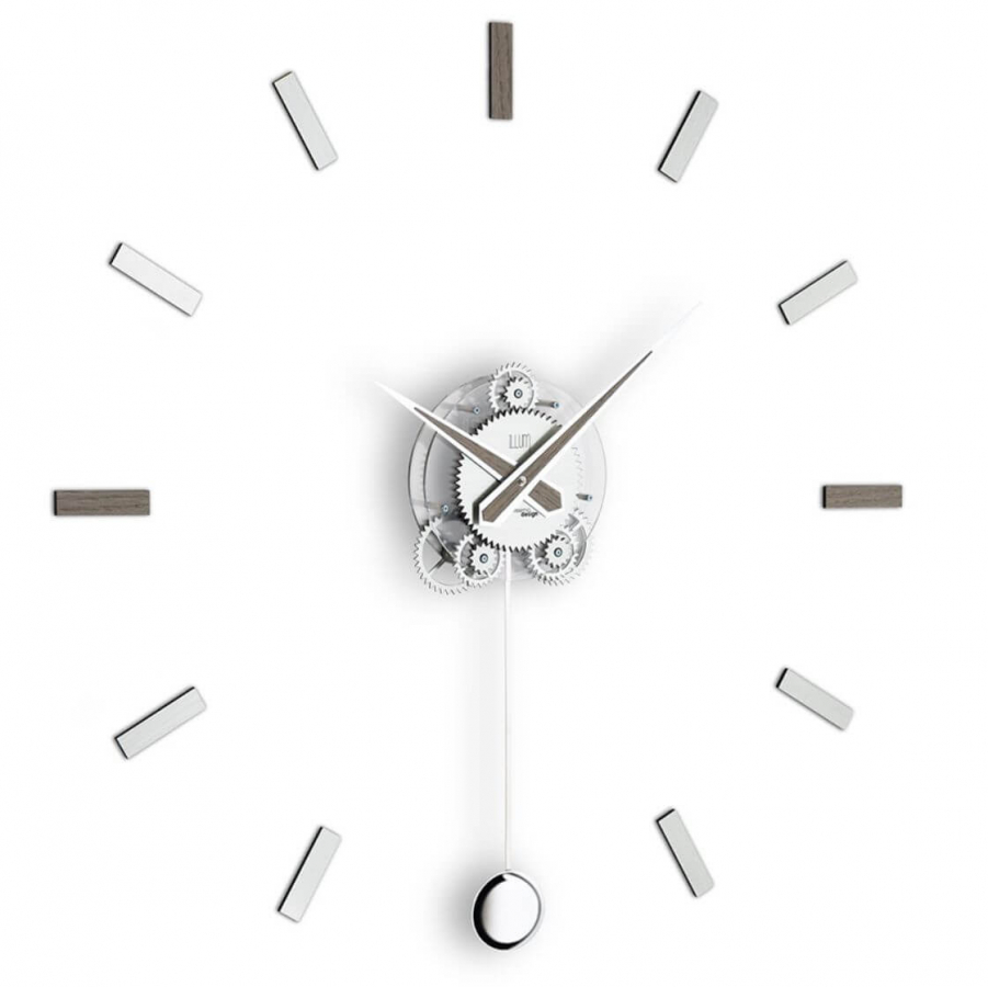 Настенные модульные часы с маятником Incantesimo Design 202 GRA Illum pendulum