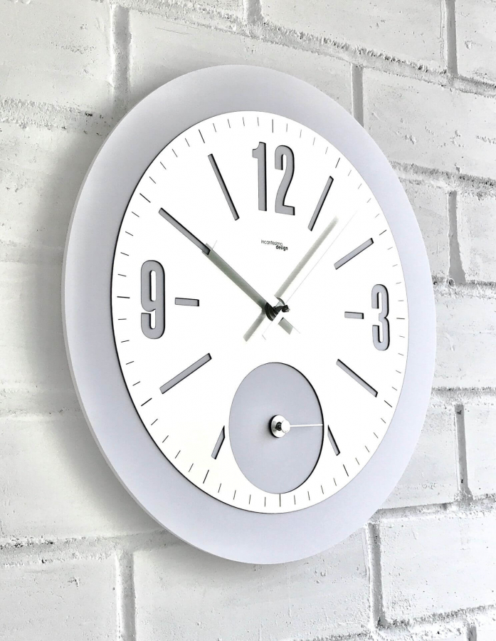 Настенные часы Incantesimo Design 557 BN Decimus (Белый)