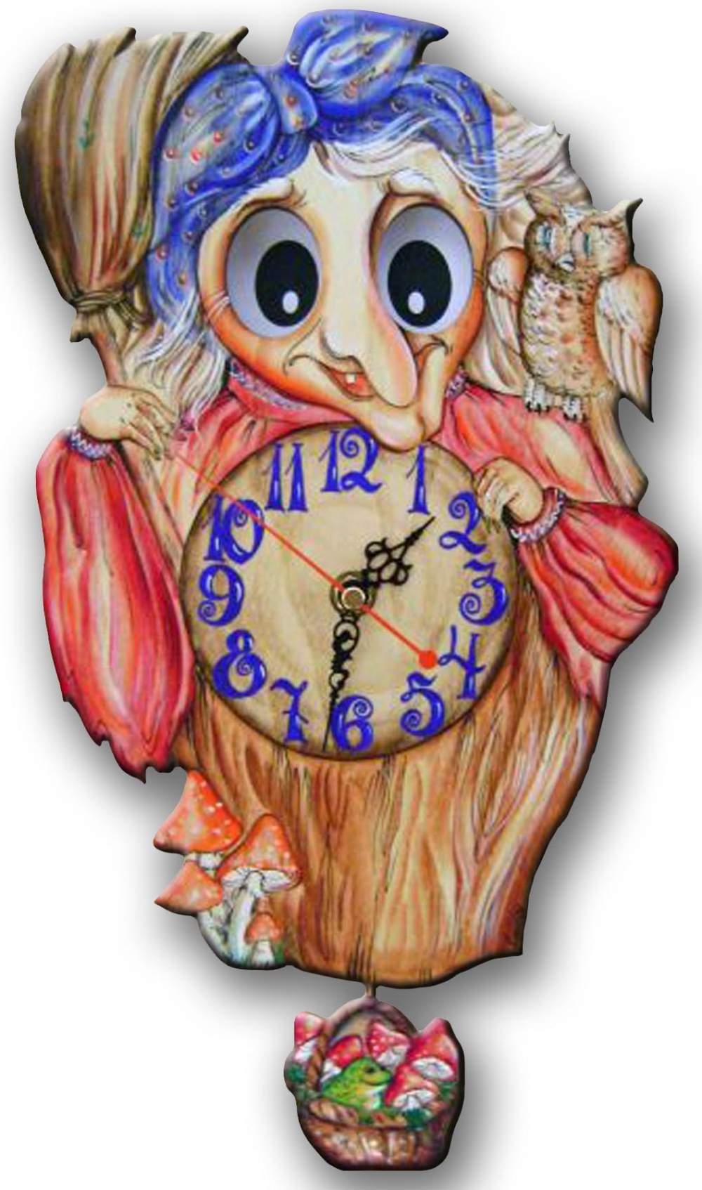 Часы настенные "Баба-Яга"