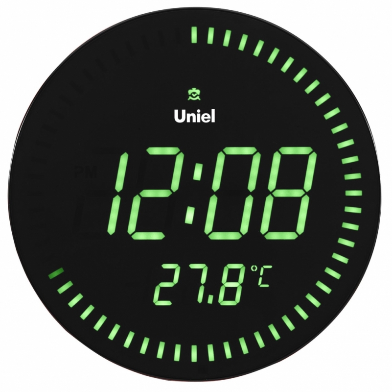 Настенные часы с будильником UNIEL BV-10G