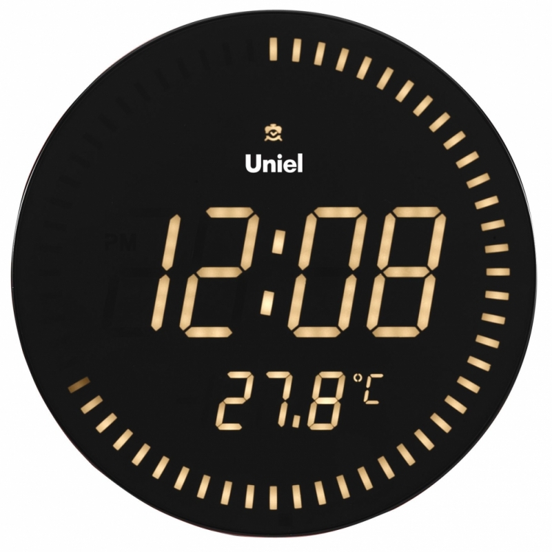 Настенные часы с будильником UNIEL BV-10Y