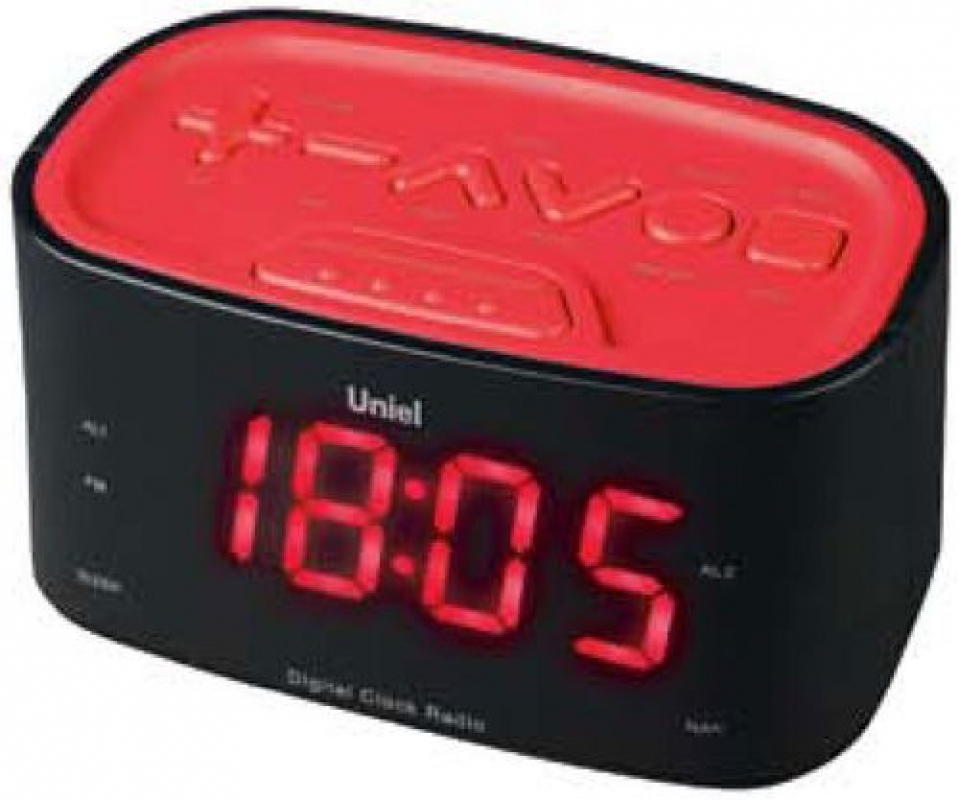 Настольные часы с будильником UNIEL UTR-33RRK
