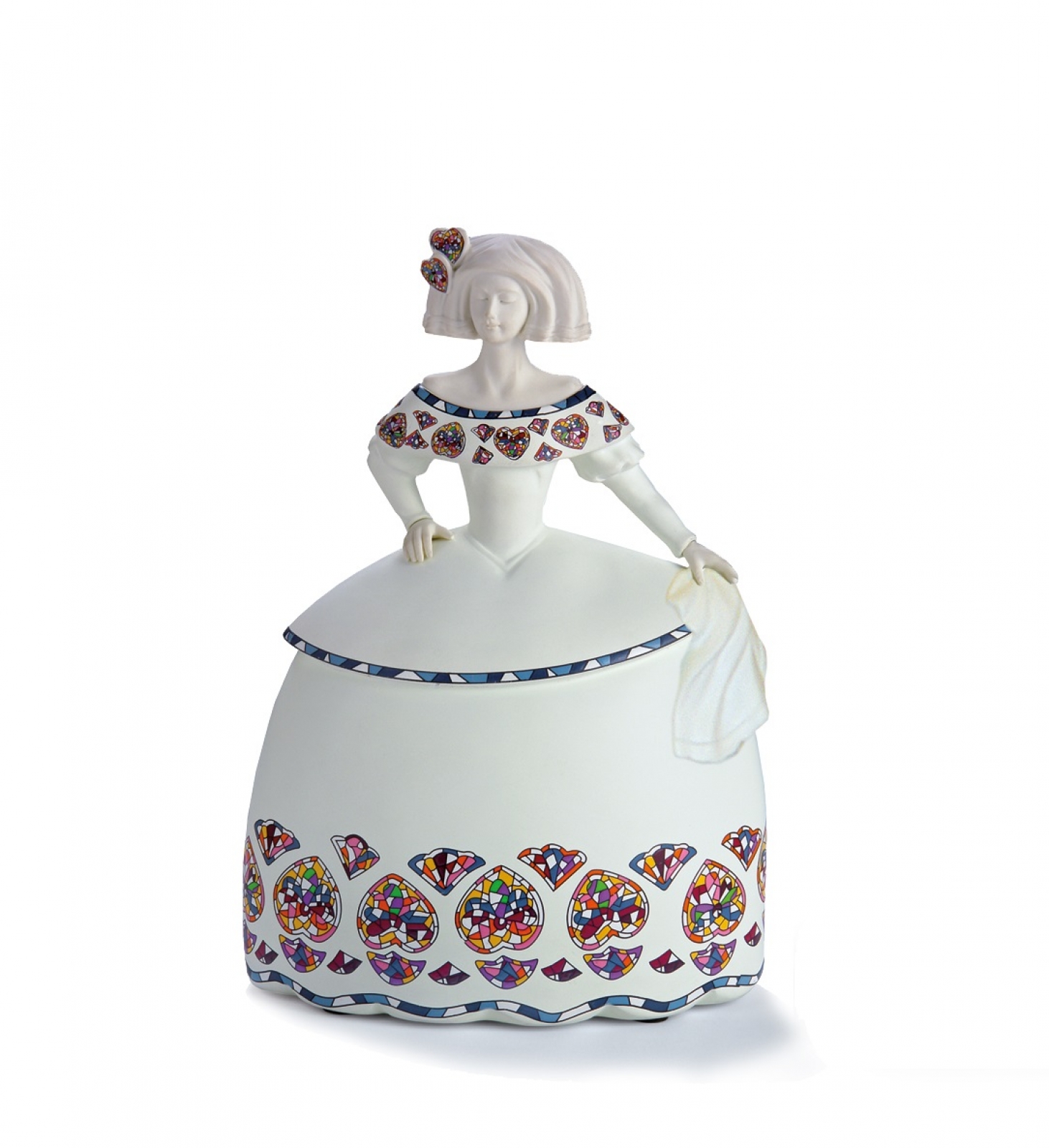 Статуэтка-подвеска  Nadal 763045T  Фрейлина в белом  (Menina white  tile tile)
