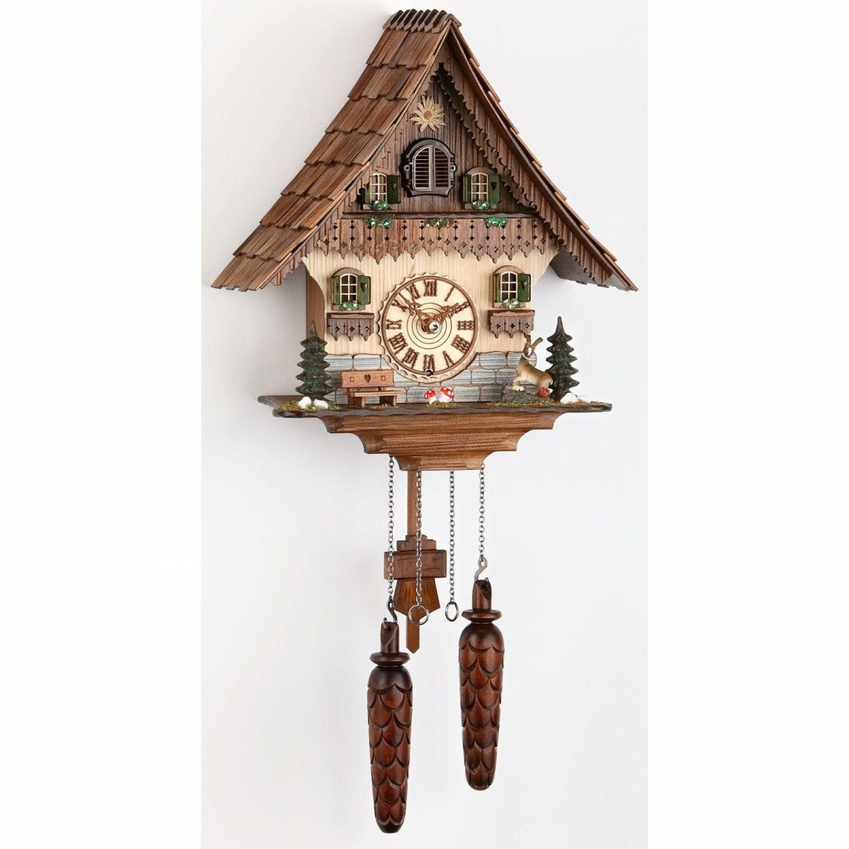 Кварцевые настенные часы TOMAS STERN 5056 с кукушкой  + 12 мелодий