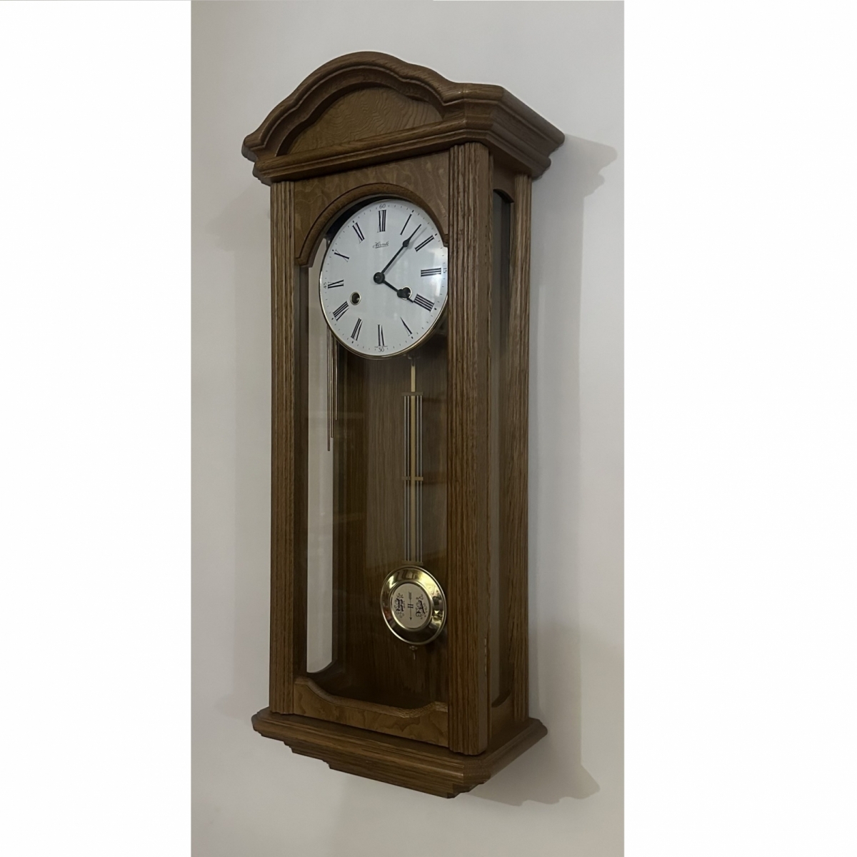 Механические настенные часы Hermle  70411-040141 (получасовой бой)