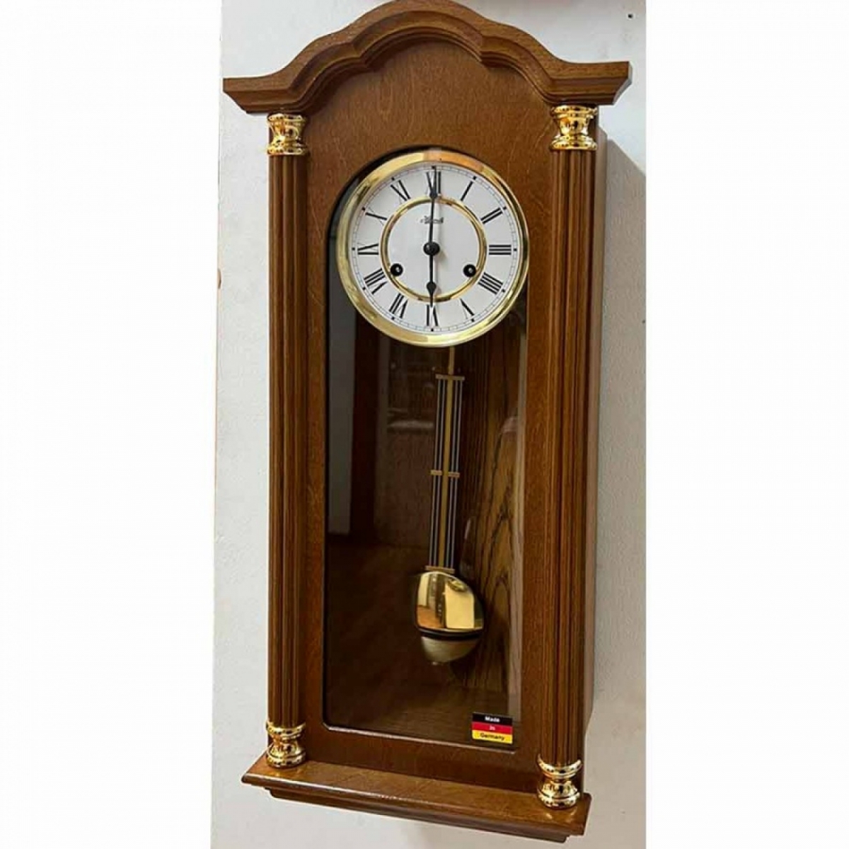Механические настенные часы Hermle 70444-040141 (получасовой бой)
