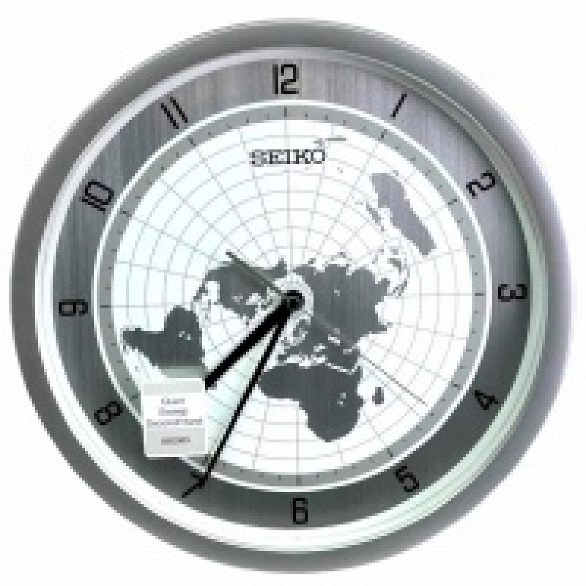 Настенные часы Seiko QXA814A с картой мира