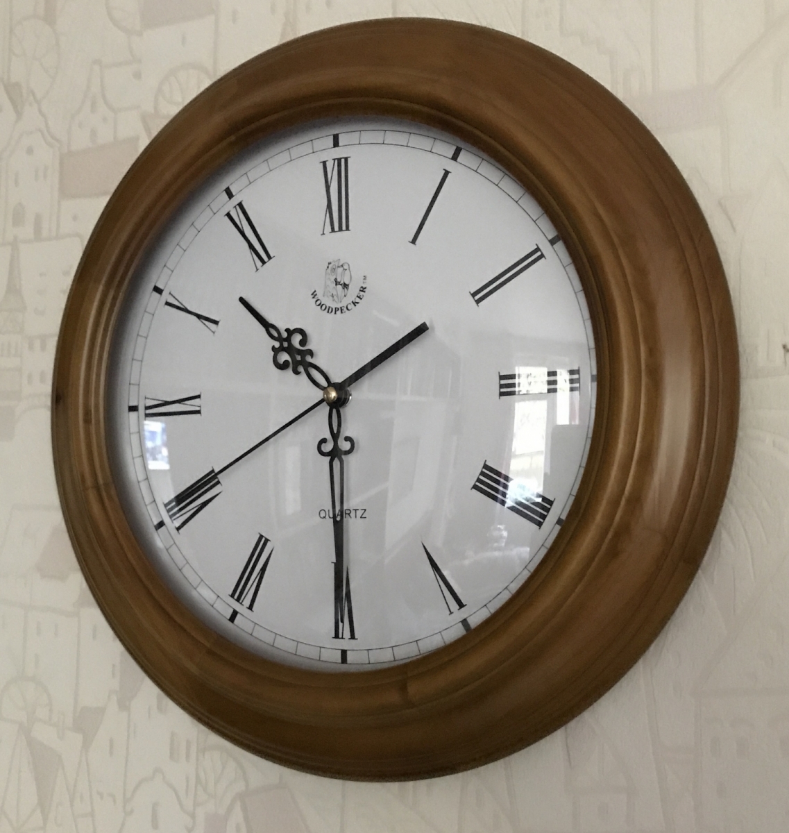 Настенные часы WOODPECKER в деревянном корпусе 7159 (06)