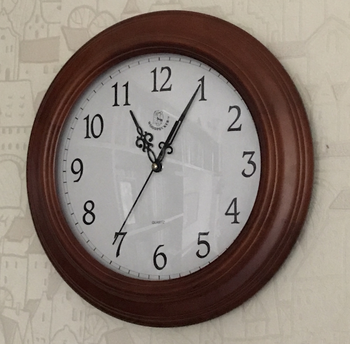Настенные часы WOODPECKER в деревянном корпусе 7159 (07)