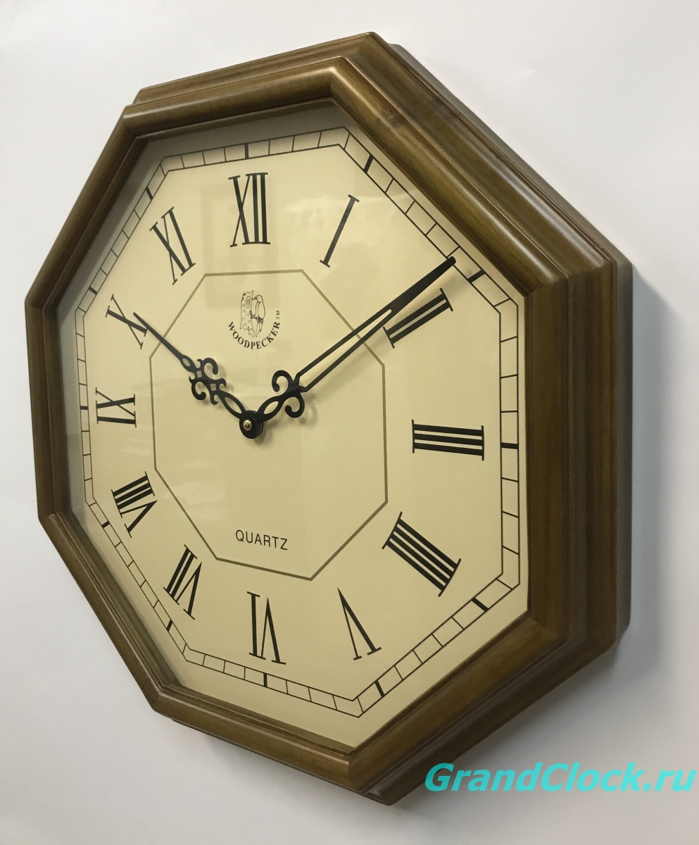 Настенные часы WOODPECKER в деревянном корпусе 8003 (06)