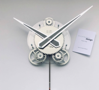 Настенные модульные часы с маятником Incantesimo Design 202 GRA Illum pendulum