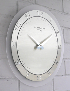 Настенные часы Incantesimo Design 136 M Momentum (Серебристый металлик)