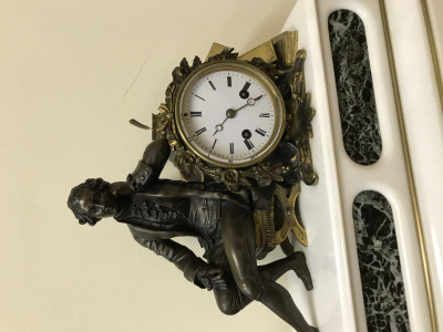 Старинные каминные часы Japy Freres