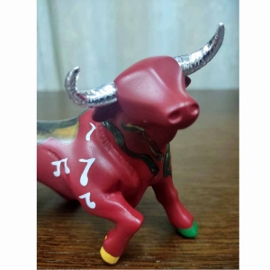 Статуэтка Nadal 711656 Бык малый красный, музыкальный декор (Small bull Nº056)