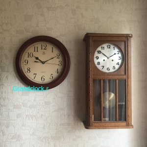 Настенные часы WOODPECKER в деревянном корпусе 8008 (07)