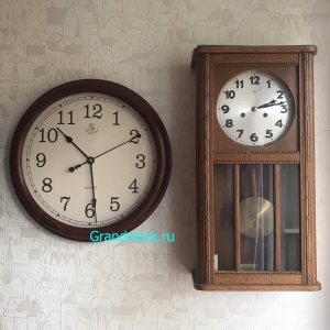 Настенные часы WOODPECKER в деревянном корпусе 8009 (07)