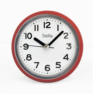 Настенные влагостойкие часы STELLA SHC-99Red