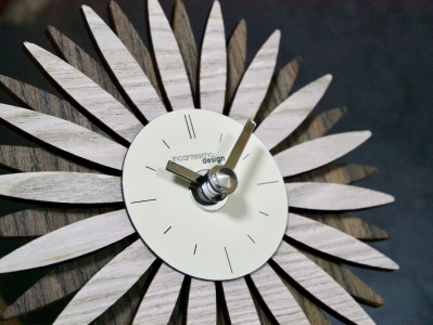 Настольные часы Incantesimo Design 546 BV Exilis (Белёный дуб/Мокко)