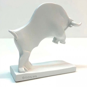 Статуэтка Nadal 711064/00 Бык белый мини на подставке (Mini White bull Nº64)