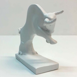 Статуэтка Nadal 711064/00 Бык белый мини на подставке (Mini White bull Nº64)