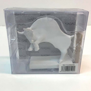 Статуэтка Nadal 711064/00 Бык белый мини на подставке (Mini White bull Nº64)