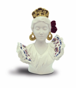 Статуэтка Nadal 763027 Бюст Севильяны Белый (Sevillian Red Bust Tile)