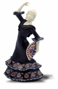 Статуэтка Nadal 763246M Севильяна с веером (Dancer fan medium black)