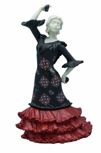 Статуэтка Nadal 763252M  Испанская андалузская грация (Andalus Spanish grace black-red)
