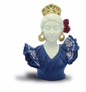Статуэтка Nadal 763427 Бюст Севильяны Синий (Sevillian bust tile Blue)